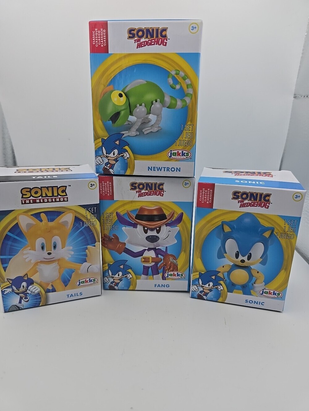 Sonic The Hedgehog 2.5" Figures Jakks Pacific Lot of 4-Sonic Tails Newtron Fangs